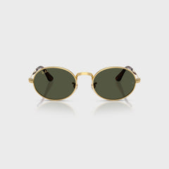Ray Ban x A$AP ROCKY Bold Metal Sunglasses - Gold / Green
