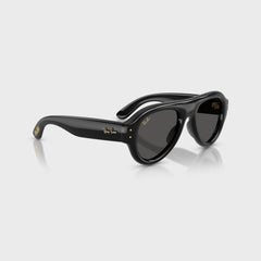 Ray Ban x A$AP Rocky Aviator Puffer Sunglasses - Black Frame / Dark Grey Lens
