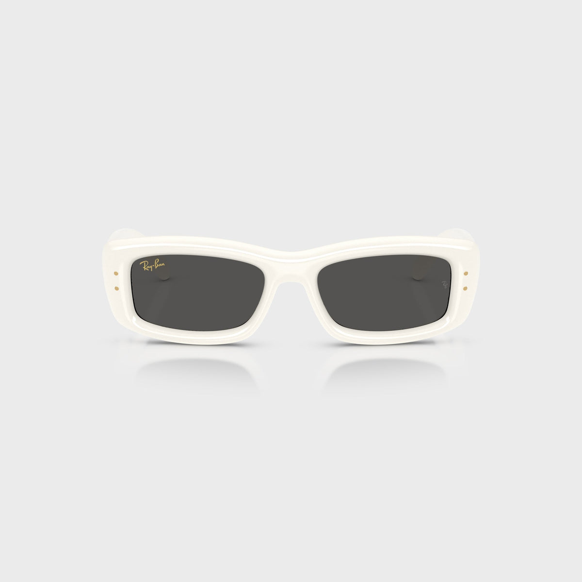 Ray Ban x A$AP Rocky Kiliane Puffer Sunglasses - White Frame / Dark Grey Lens