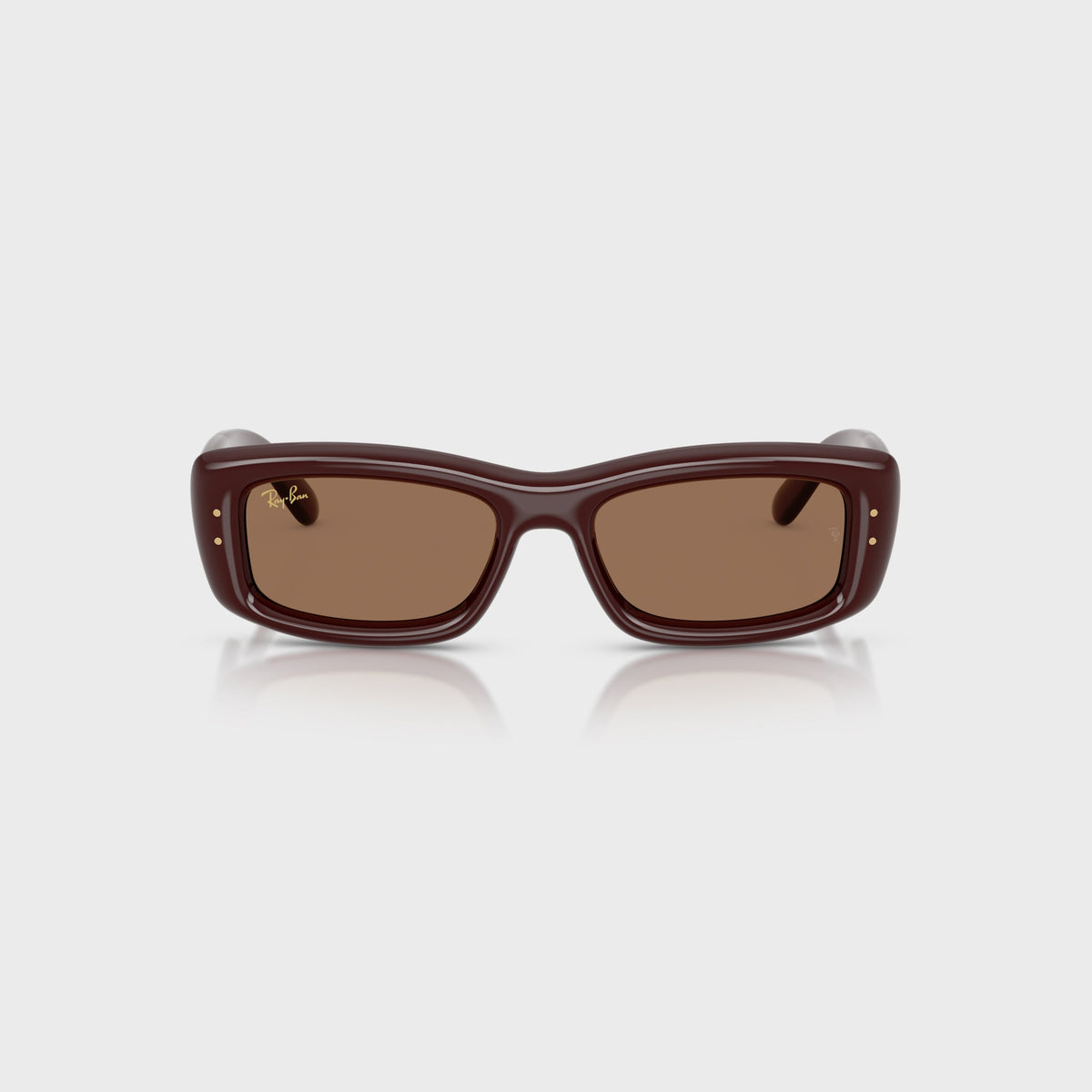 Ray Ban x A$AP Rocky Kiliane Puffer Sunglasses - Transparent Brown Frame / Brown Lens