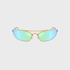 Ray Ban x A$AP ROCKY Pinnacle Metal Sunglasses - Gold / Blue