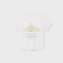 ReDone 50s Boxy Tee Clouds - Vintage White