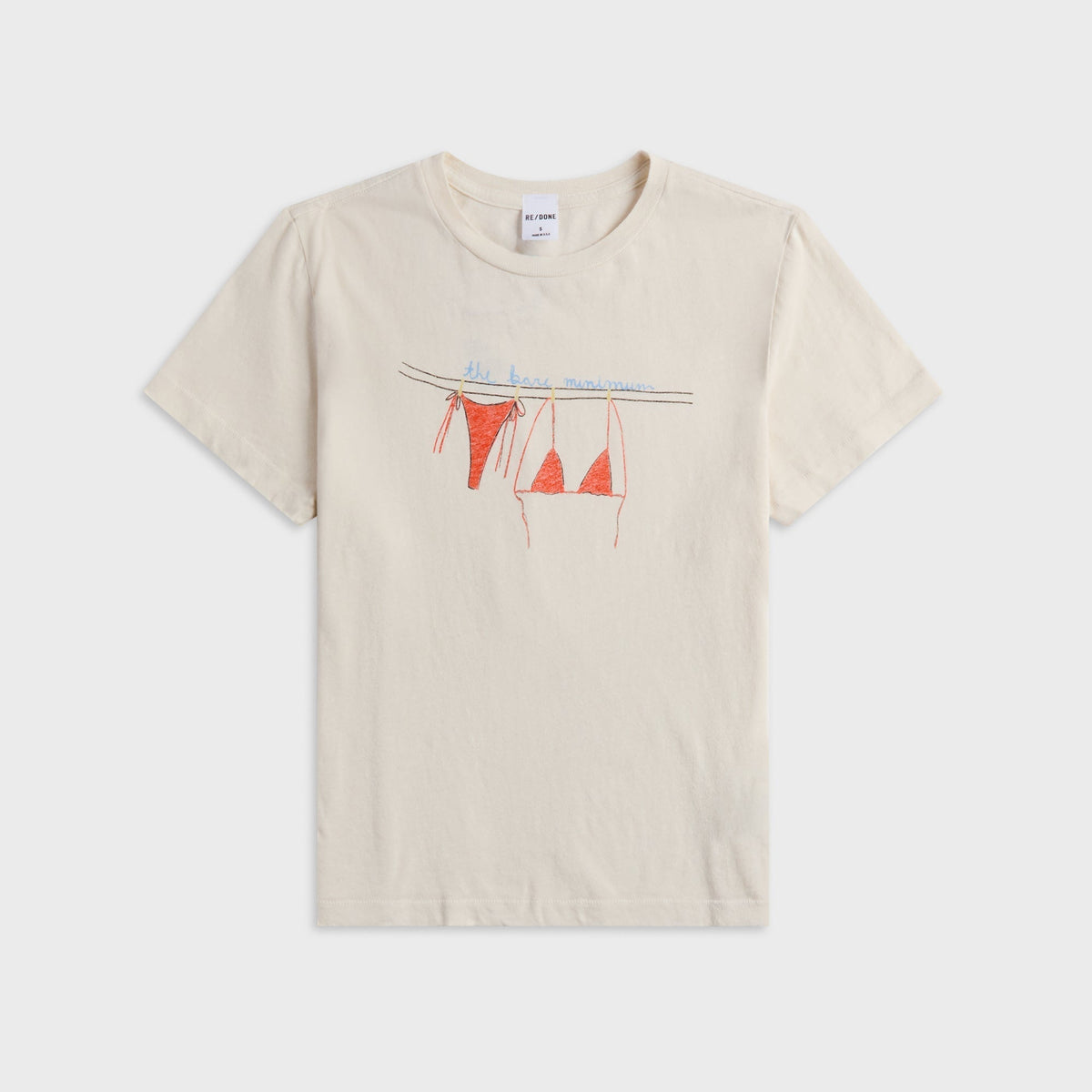 ReDone Classic Bare Minimum Tee - Vintage White