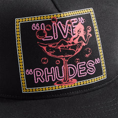 Rhude Live Rhudes Trucker Cap - Black