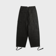 Rhude Linen Parachute Cargo Pant - Black