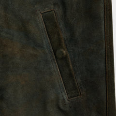 Rick Owens Suede Brad Jacket - Indigo