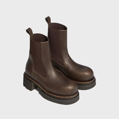 Rick Owens WMNS Beatle Bogun Chelsea Boots - Dark Dust