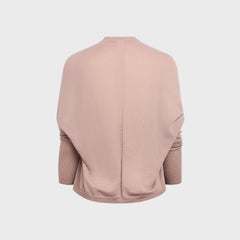 Rick Owens Long Sleeve Crater Sweater - Rose