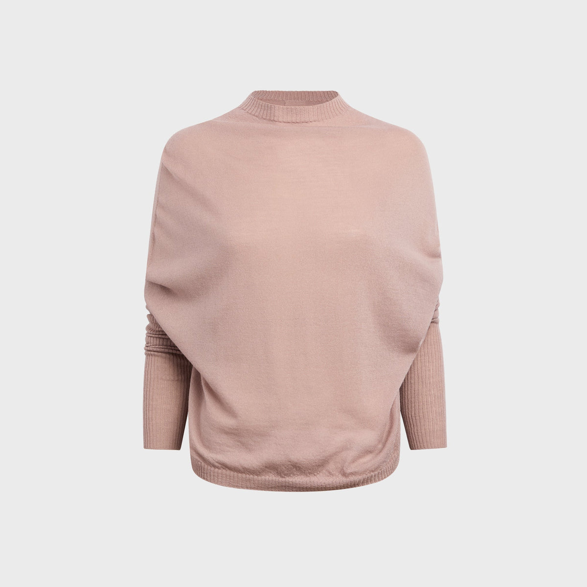 Rick Owens Long Sleeve Crater Sweater - Rose