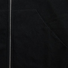 Rick Owens Zipped Hoodie - Black