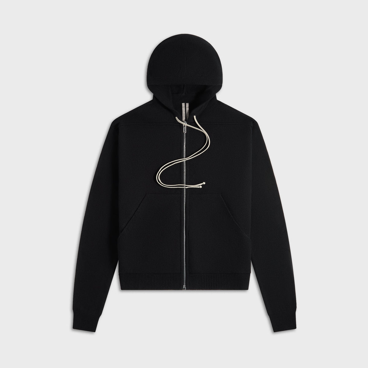 Rick Owens Zipped Hoodie - Black