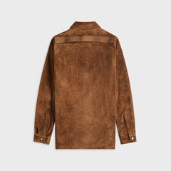 Rick Owens Pelle Outershirt - Chestnut