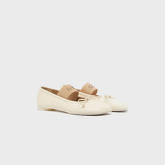 MM6 Maison Margiela Anatomic Numeric Ballerina - Alabaster