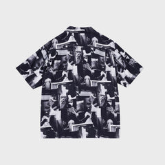 vowels Printed Still Shirt - Black