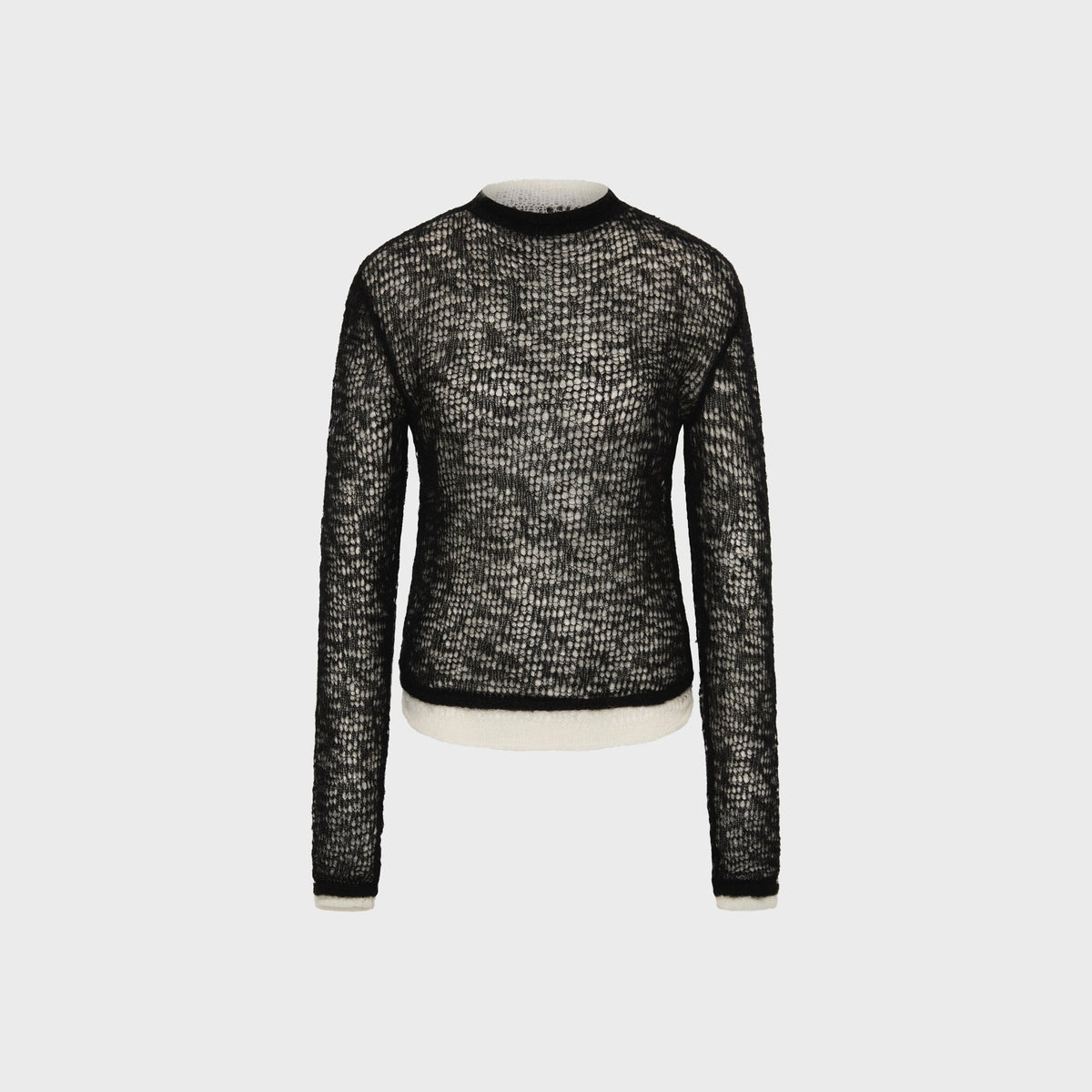 SIR Penelope Layered Knit Top - Black / Ivory