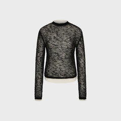 SIR Penelope Layered Knit Top - Black / Ivory