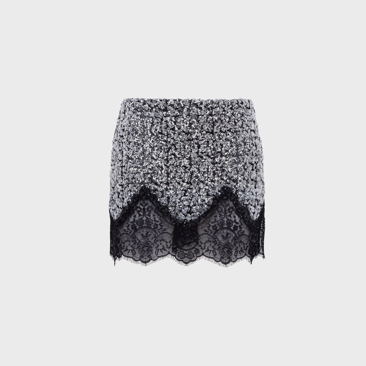 Siedres Witz Sequin Mini Skirt - Silver