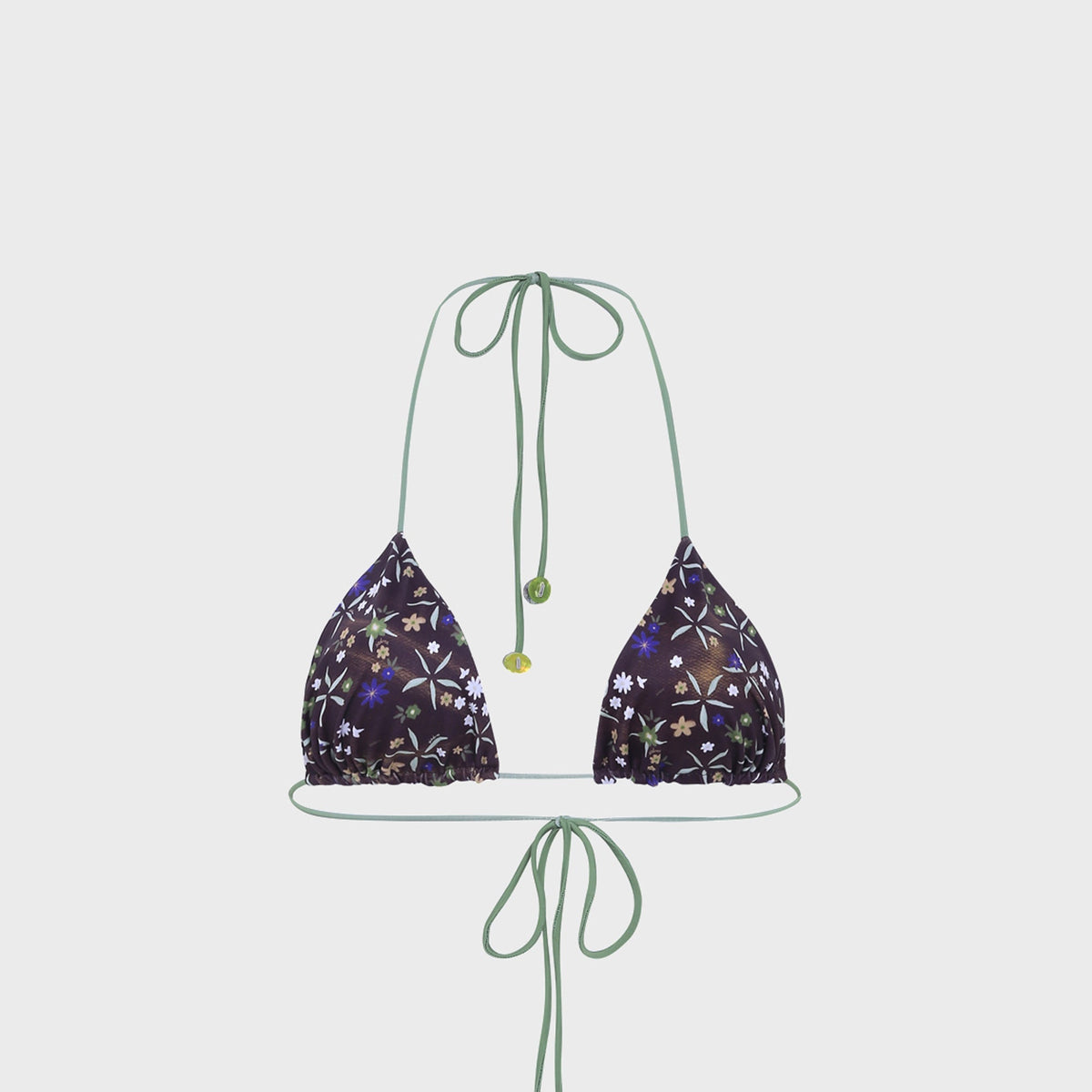 Siedres Juniper Printed Triangle Bikini Top - Multi
