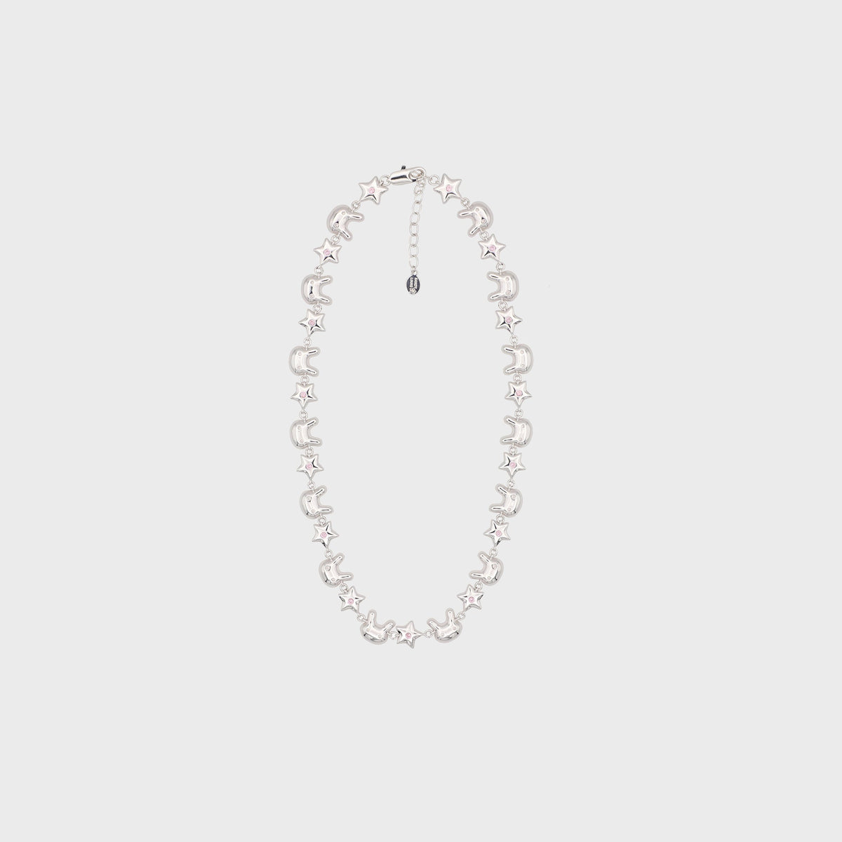 Sandy Liang Terminator Bunny Star Necklace - Silver