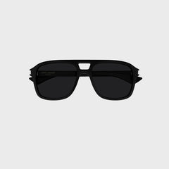 Saint Laurent Aviator Sunglasses - Black / Crystal