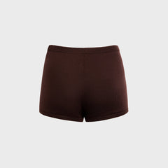Sandy Liang Hazy Knit Shorts - Brown