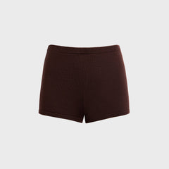 Sandy Liang Hazy Knit Shorts - Brown