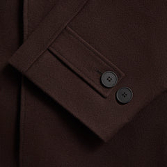 Studio Nicholson Raglan Wool Coat - Espresso