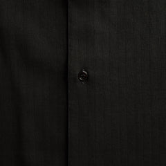 Studio Nicholson Sanko Matelasse Short Sleeve Shirt - Black