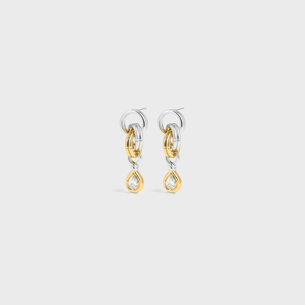Luv AJ The Georgia Stone Twisted Studs - Silver