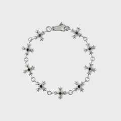 Emanuele Bicocchi Zirconia Crest Bracelet - Black
