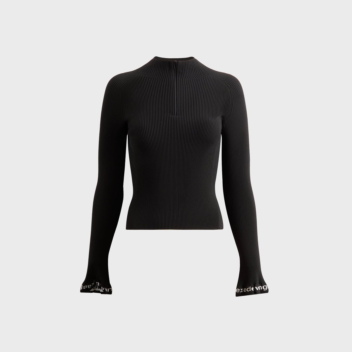 Alexander Wang Ribbed Long Sleeve Turtleneck - Black