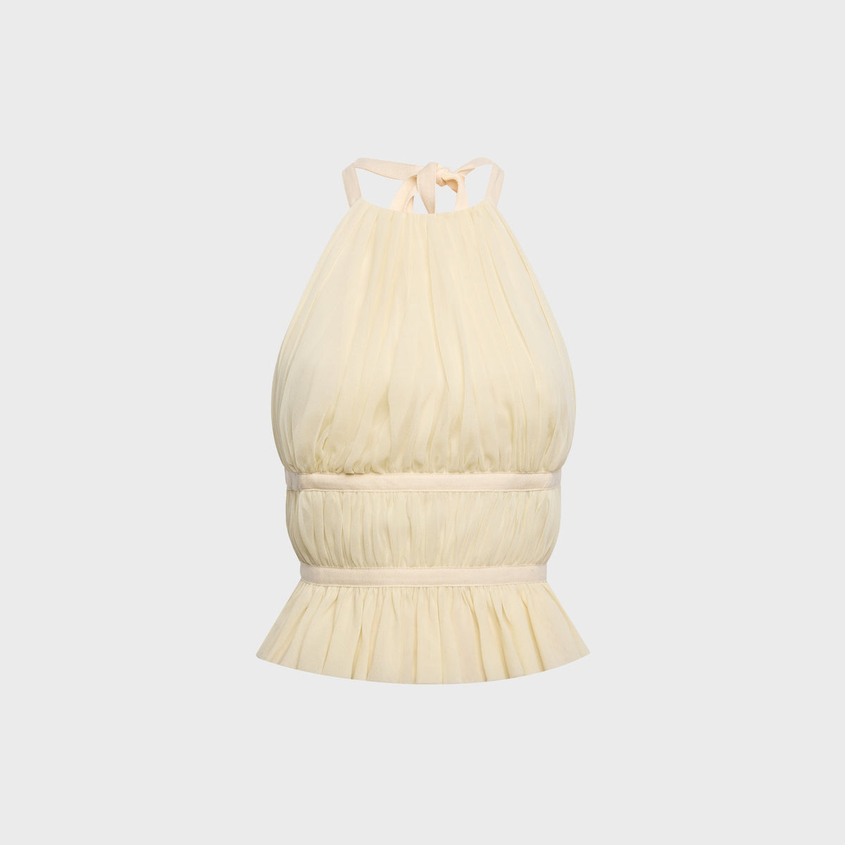 Tae Park Chiffon Wrap Top - Ivory