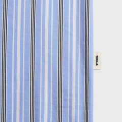 Tekla Poplin Long-Sleeved Pyjama Shirt - Stave Stripes