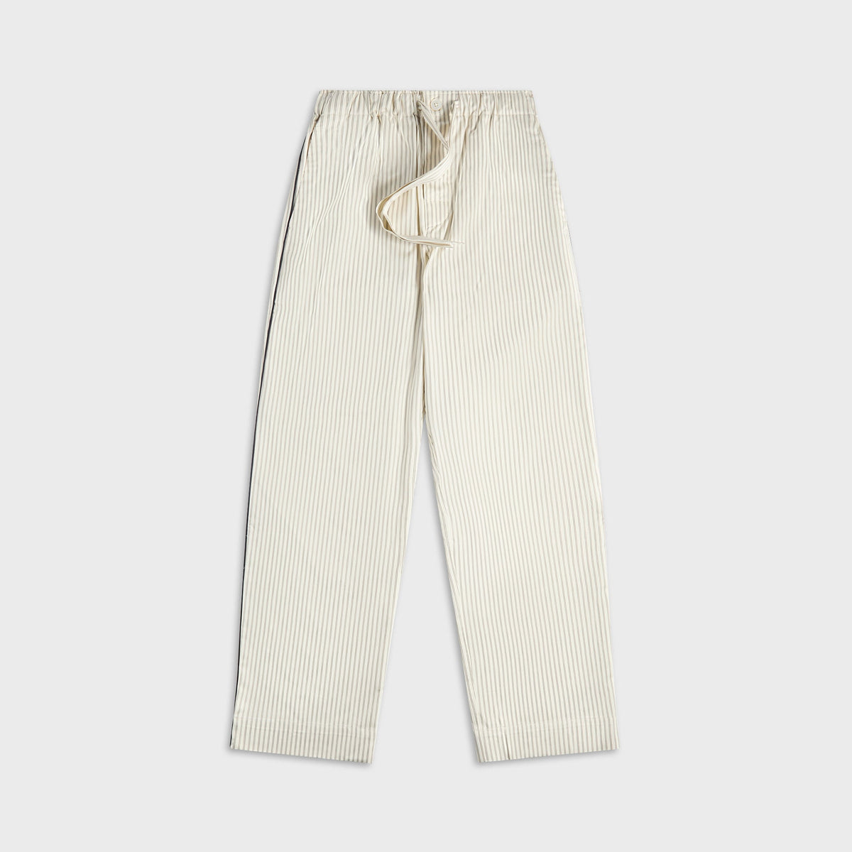 Tekla Sateen Pyjama Pant - Brown Pin Stripes