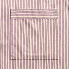 Tekla Poplin Short Sleeve Pyjamas Shirt - Skipper Stripes