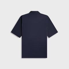 Tekla Poplin Pyjamas Short Sleeve Shirt - True Navy