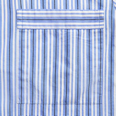 Tekla Cotton Poplin Pyjama Shirt - Penny Stripes