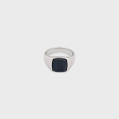 Tom Wood Kay Ring Blue Hawk Eye 58" - Silver