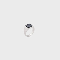Tom Wood Kay Ring Blue Hawk Eye 58" - Silver