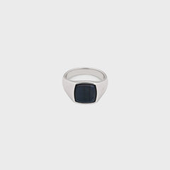 Tom Wood Kay Ring Blue Hawk Eye 60" - Silver