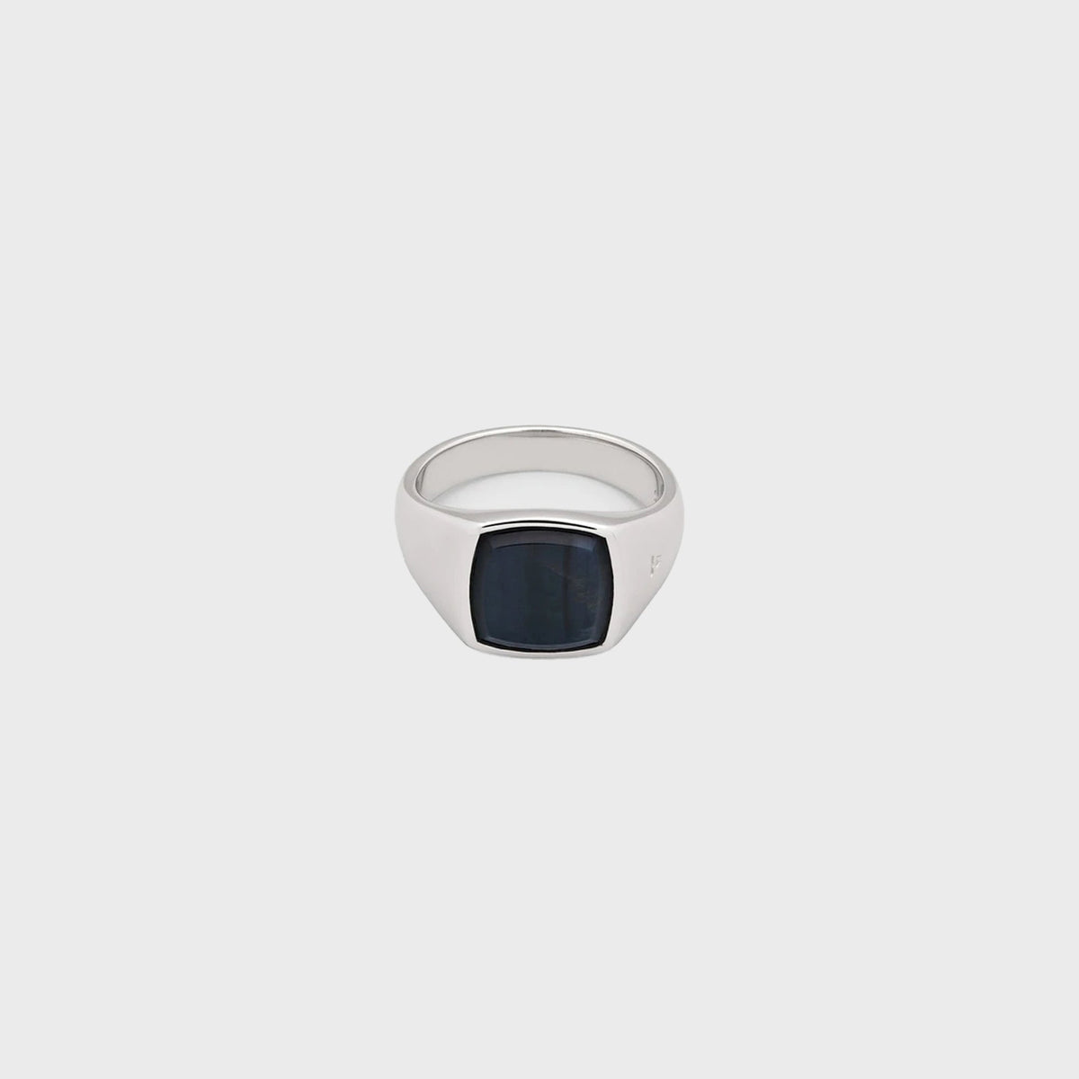 Tom Wood Kay Ring Blue Hawk Eye 62" - Silver