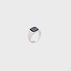 Tom Wood Kay Ring Blue Hawk Eye 62" - Silver