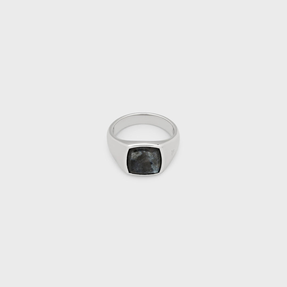 Tom Wood Kay Ring Larvikite 62" - Silver