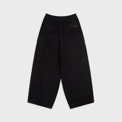 Marni Corduroy Drawstring Cargo Workwear Gabardine Pants - Black