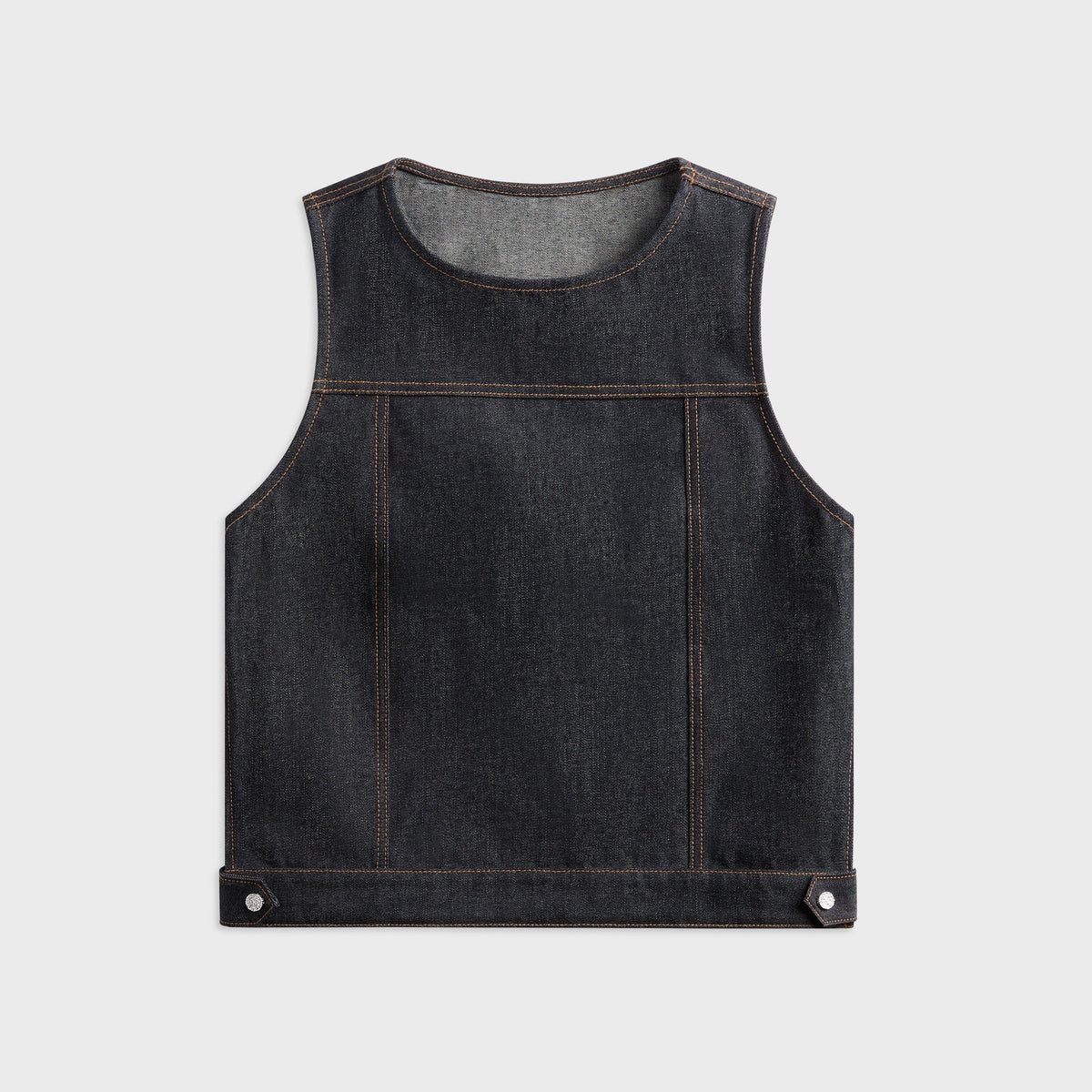 Veneda Carter Boxy Vest - Denim