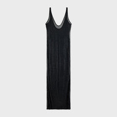 Venuja Crystal Maxi Dress - Black
