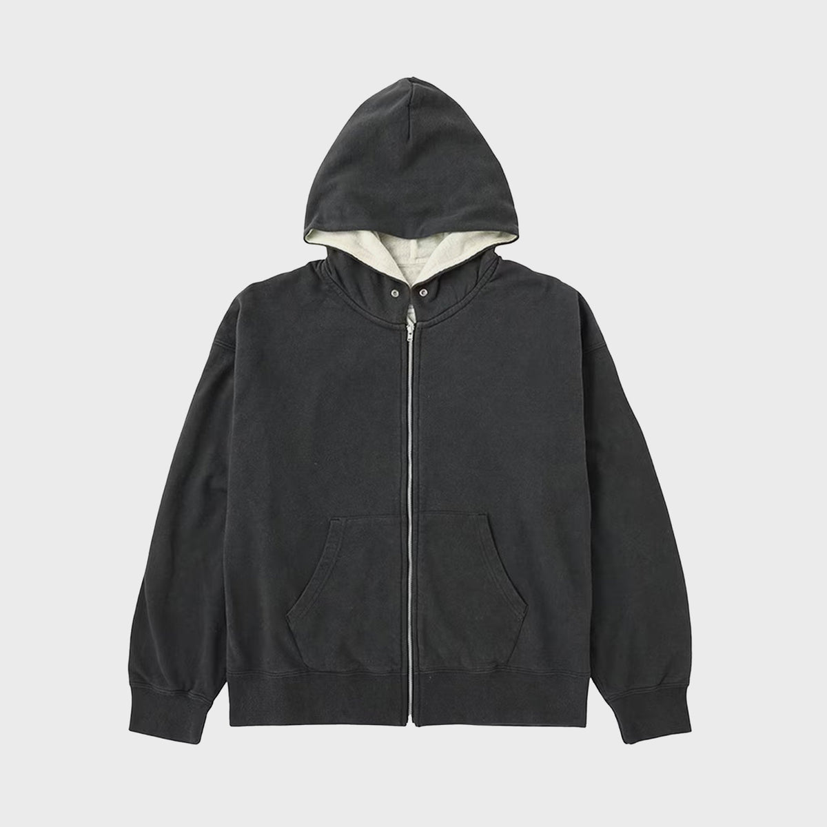 Visvim Jumbo SB Dual Hoodie F.Z. DMGD - Light Blue