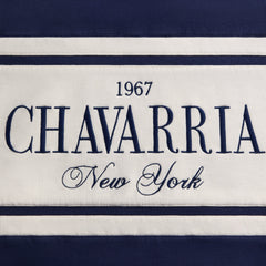 Willy Chavarria Stripe Gilroy Hoodie - Peacoat