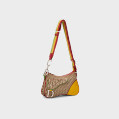 WGACA Dior Trotter Rasta Double Saddle Bag - Multi