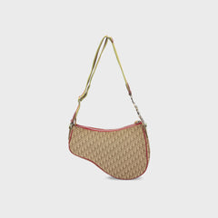 WGACA Dior Canvas Rasta Saddle Pochette - Multi